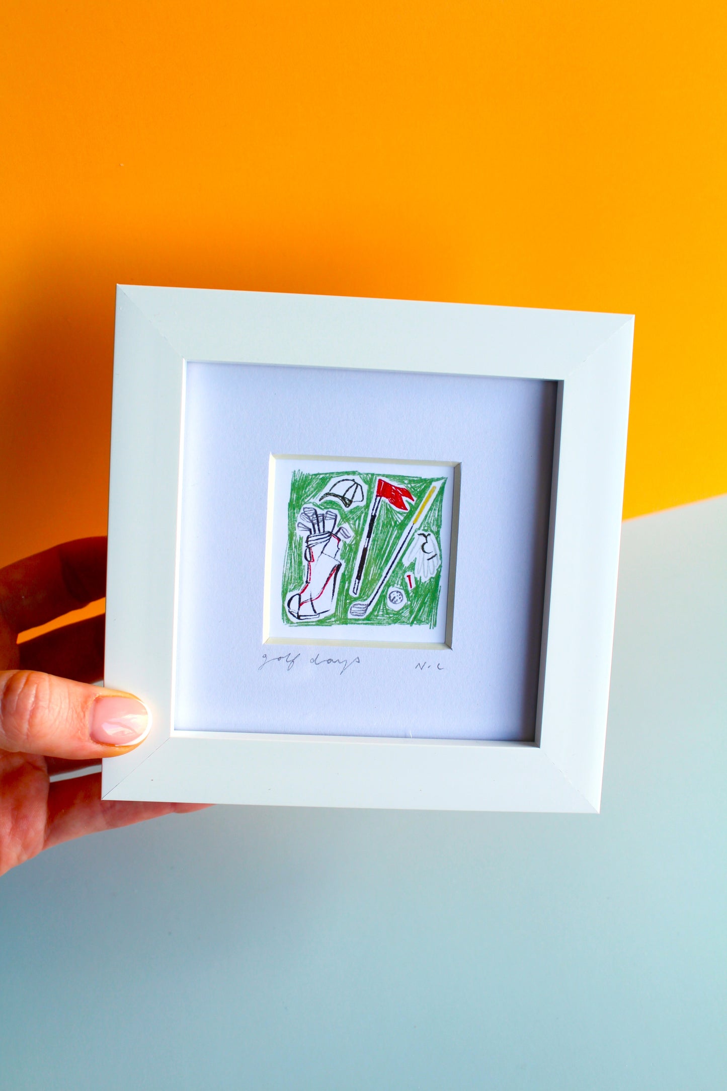 Golf Days Mini Art Print