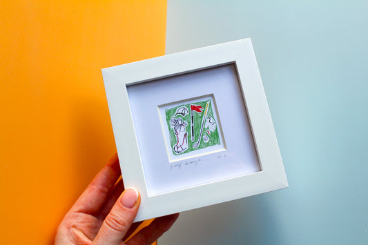 Golf Days Mini Art Print