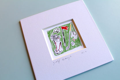 Golf Days Mini Art Print