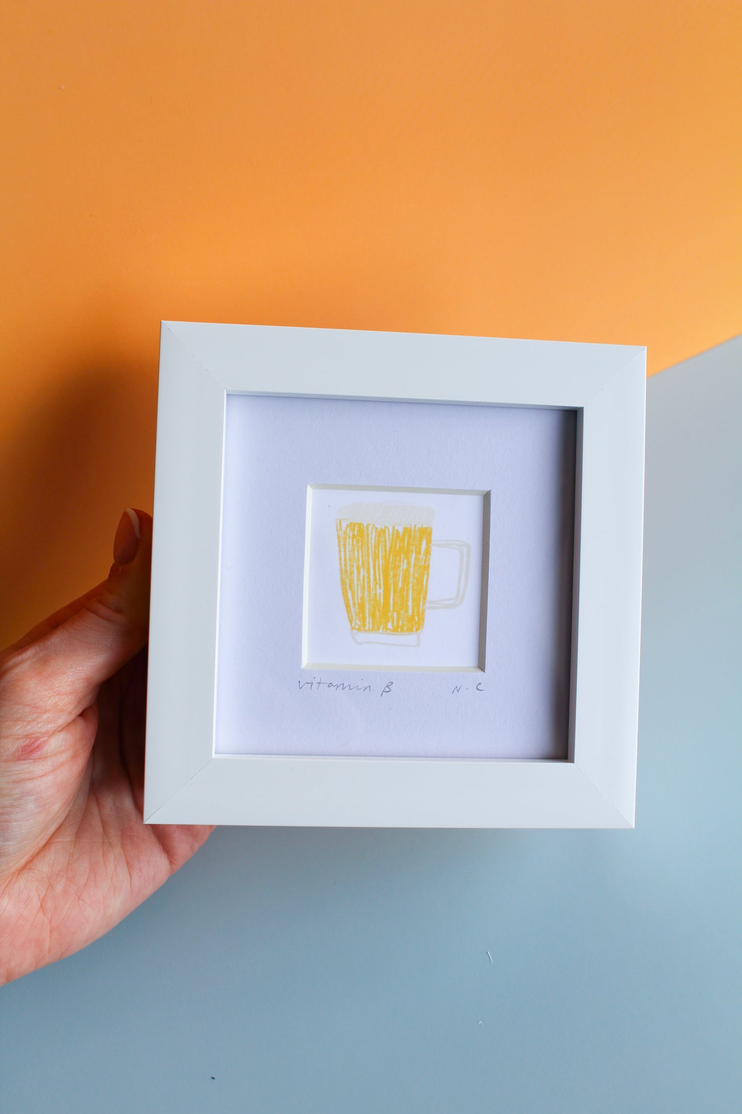 Vitamin B Beer Mini Art Print