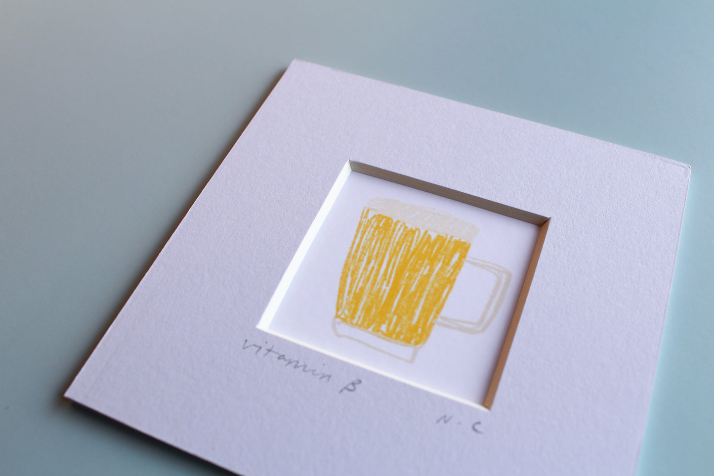 Vitamin B Beer Mini Art Print