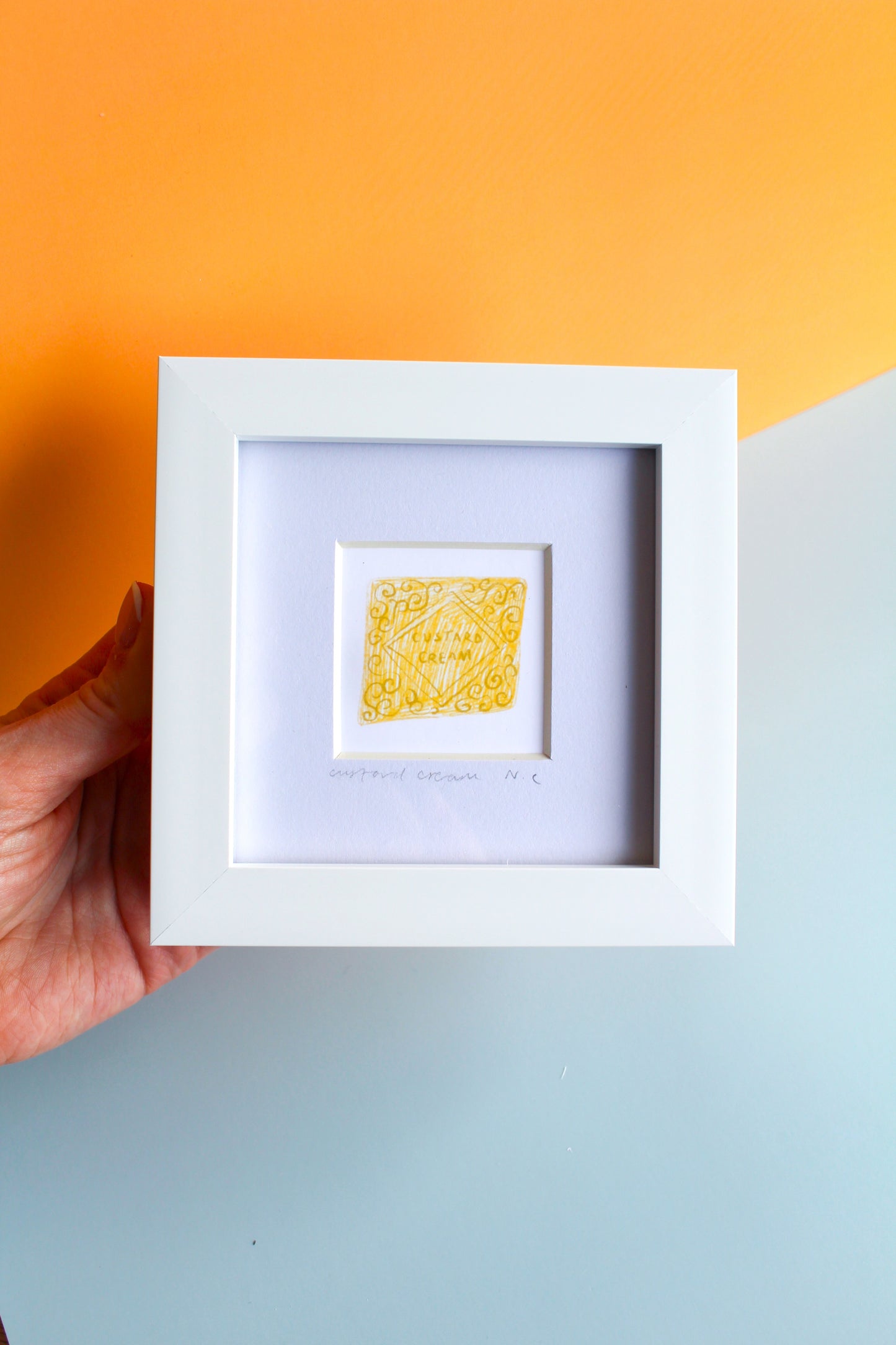 Custard Cream Mini Art Print