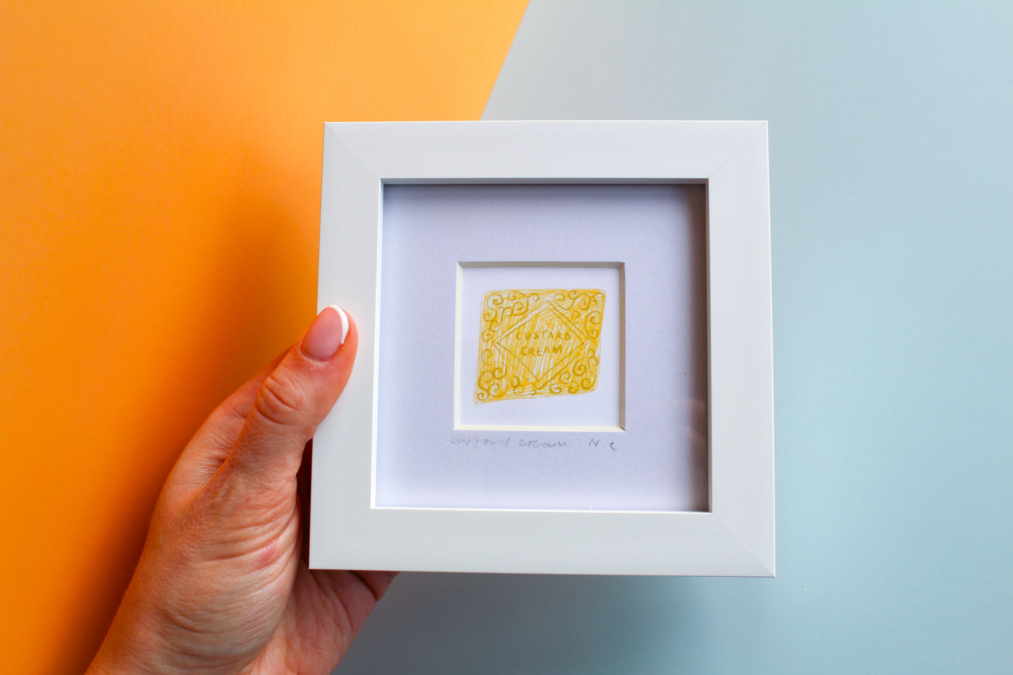 Custard Cream Mini Art Print