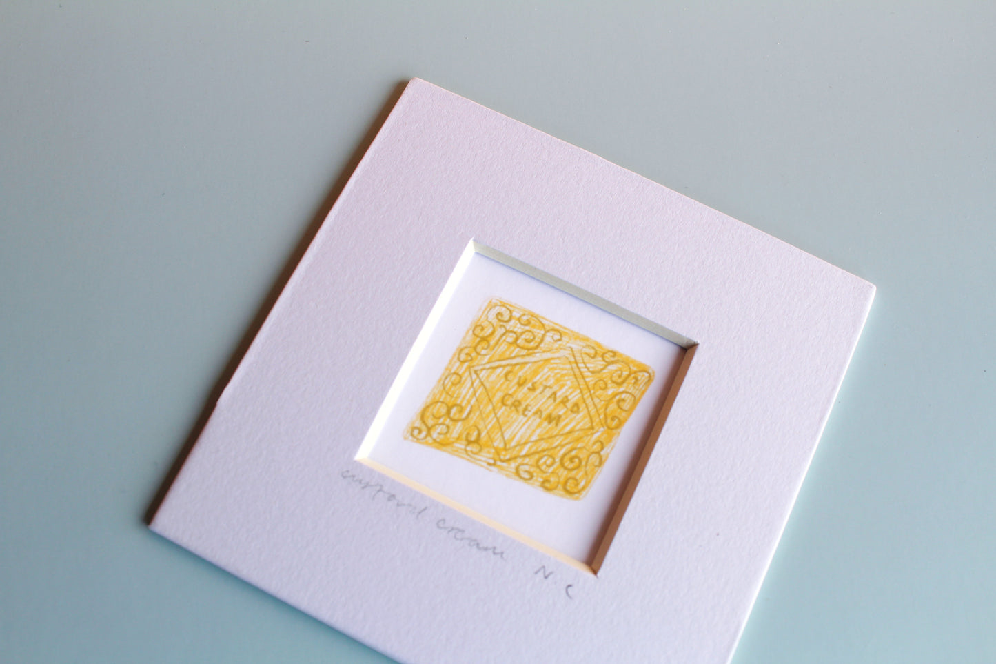 Custard Cream Mini Art Print