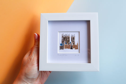 Lincoln Cathedral Mini Art Print
