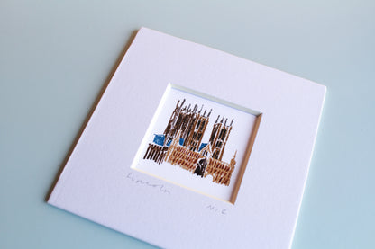 Lincoln Cathedral Mini Art Print