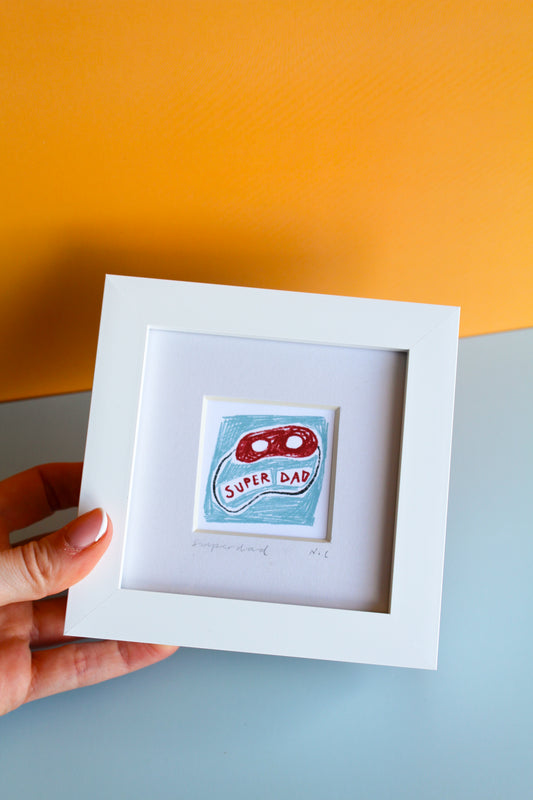 Super Dad Mini Art Print