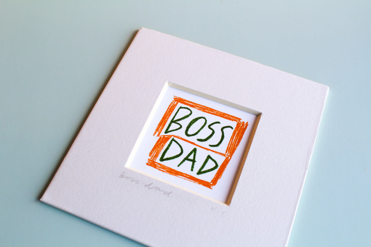 Boss Dad Mini Art Print
