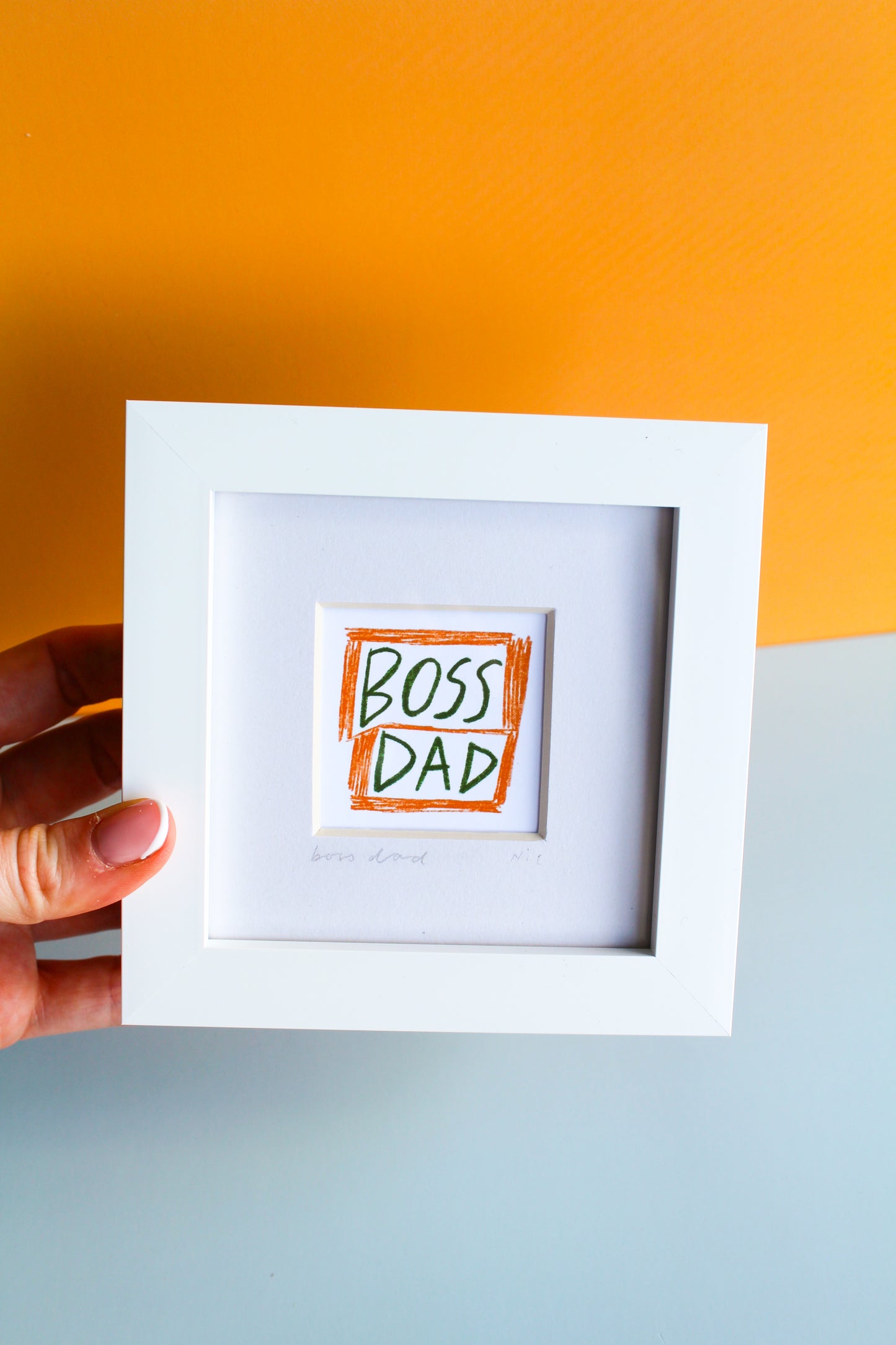 Boss Dad Mini Art Print