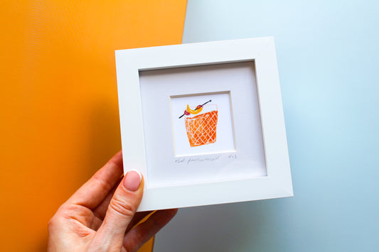 Old Fashioned Cocktail Mini Art Print