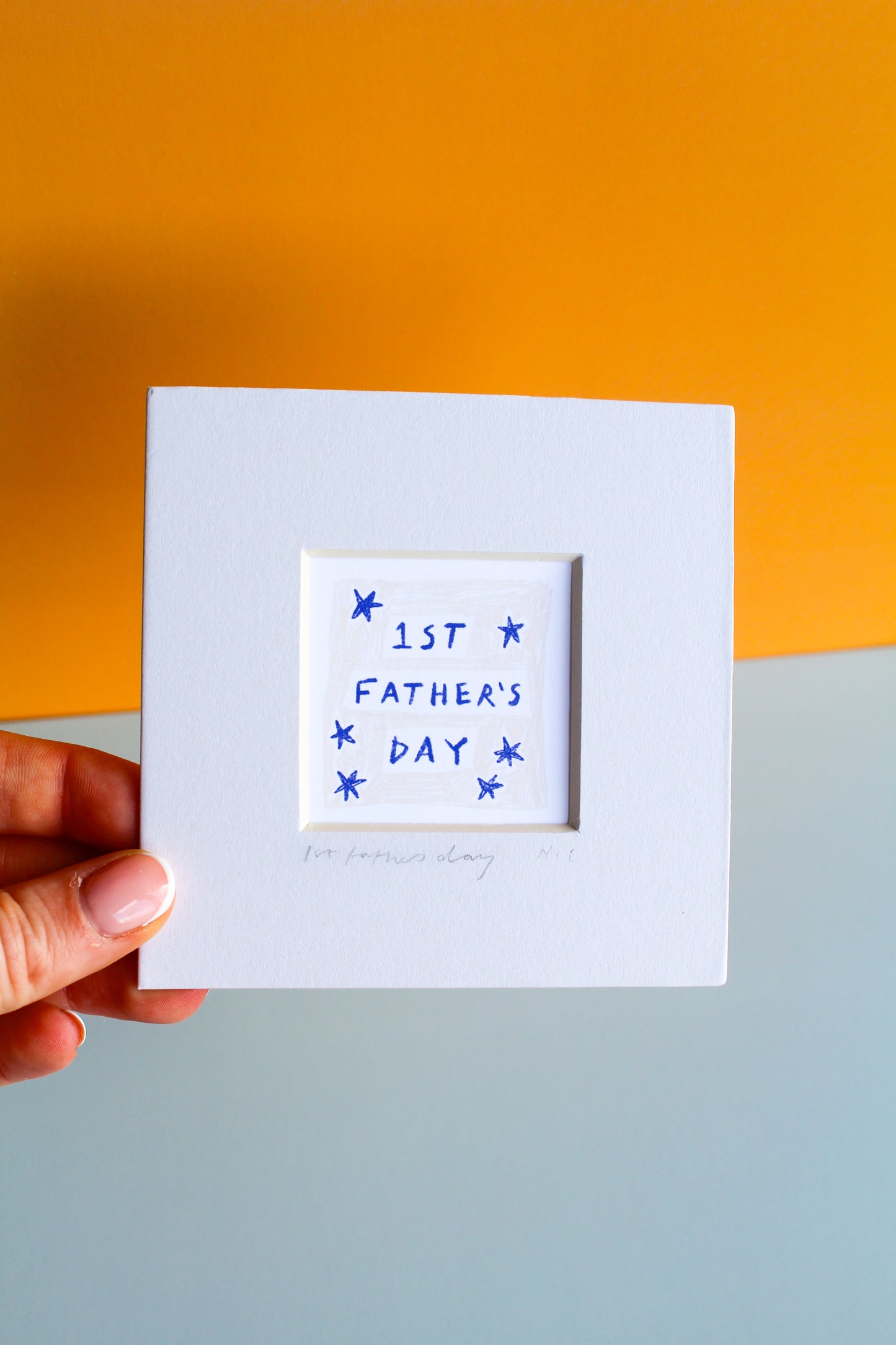 First Father's Day Mini Art Print