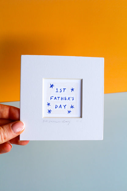 First Father's Day Mini Art Print