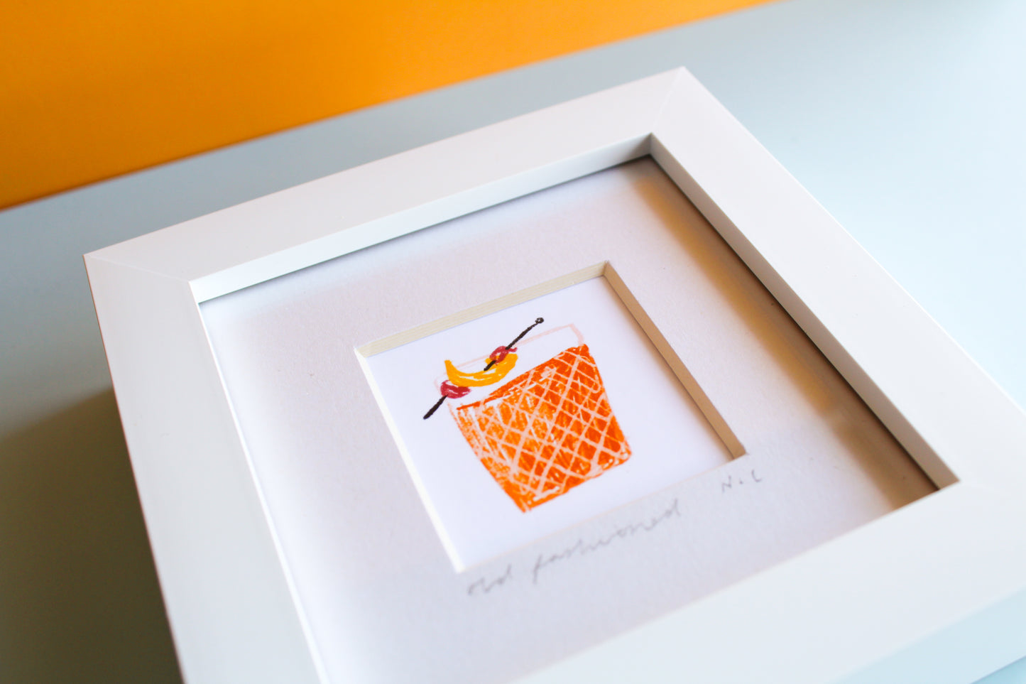 Old Fashioned Cocktail Mini Art Print