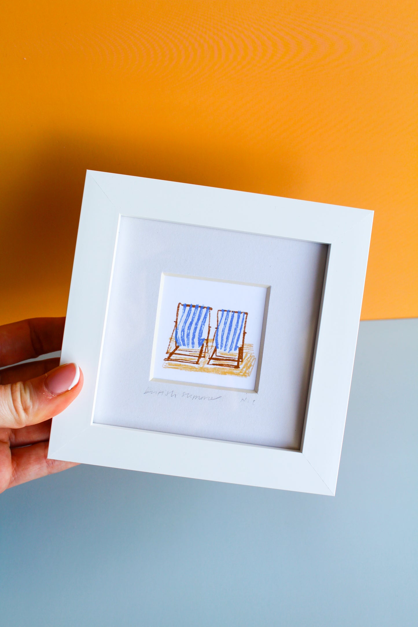 Beach Chairs Mini Art Print