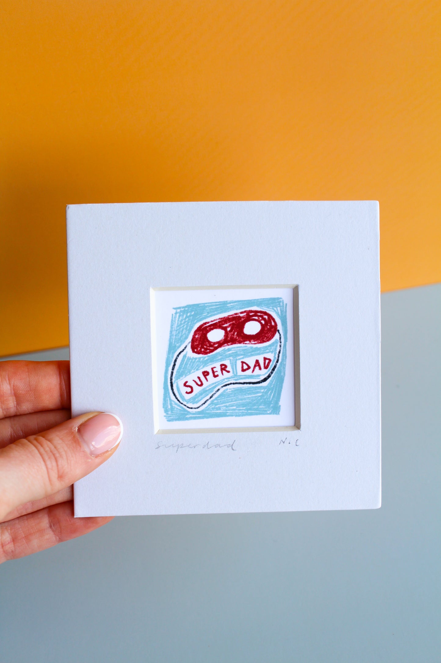 Super Dad Mini Art Print