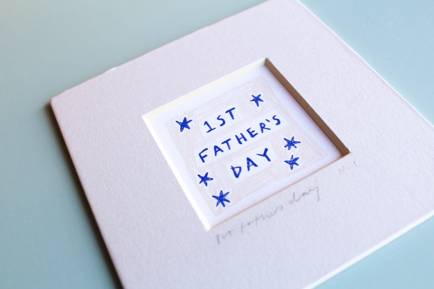 First Father's Day Mini Art Print