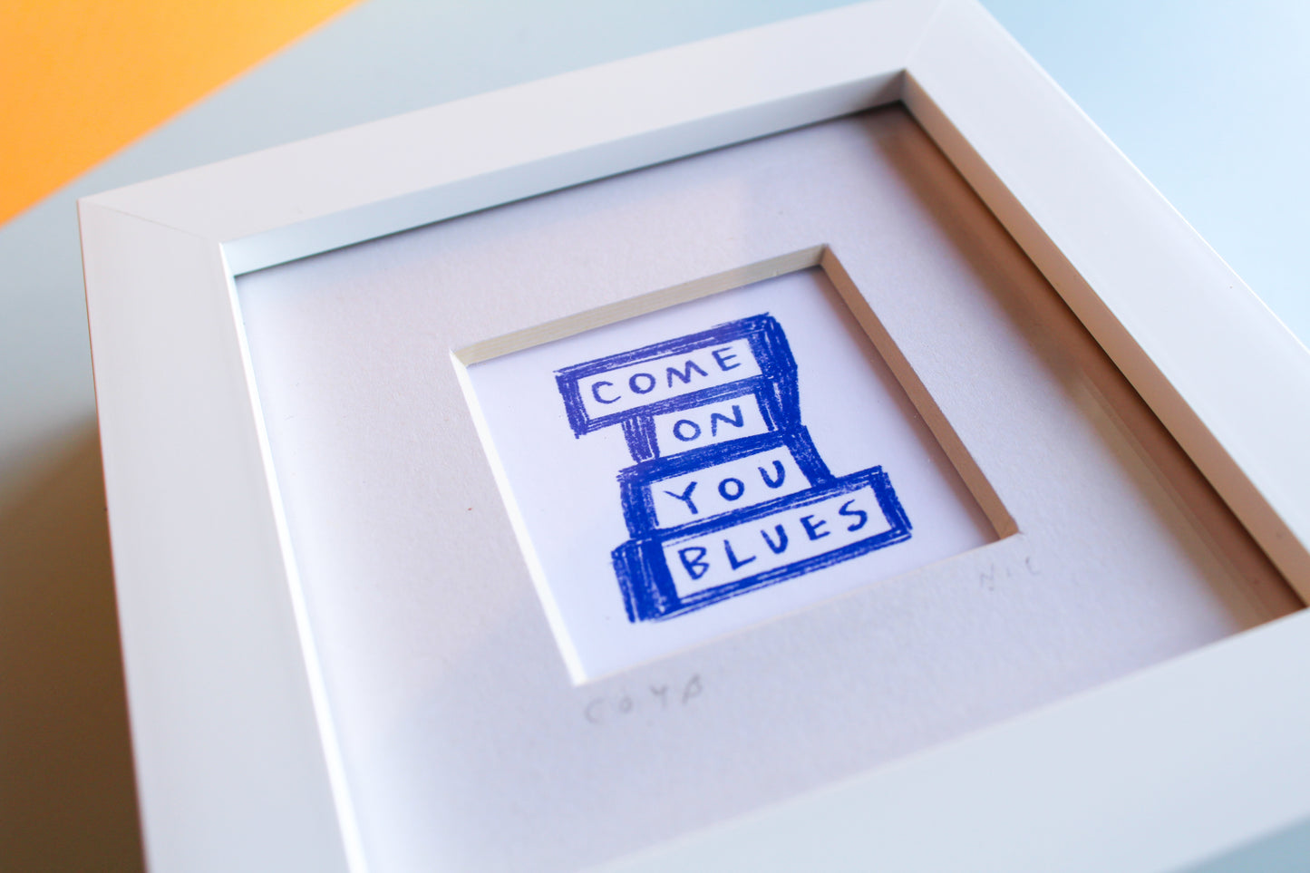 Come On You Blues Mini Art Print