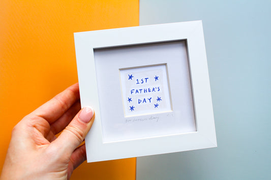 First Father's Day Mini Art Print