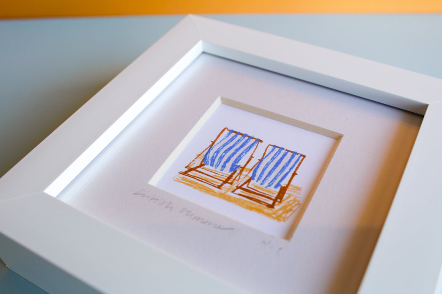 Beach Chairs Mini Art Print