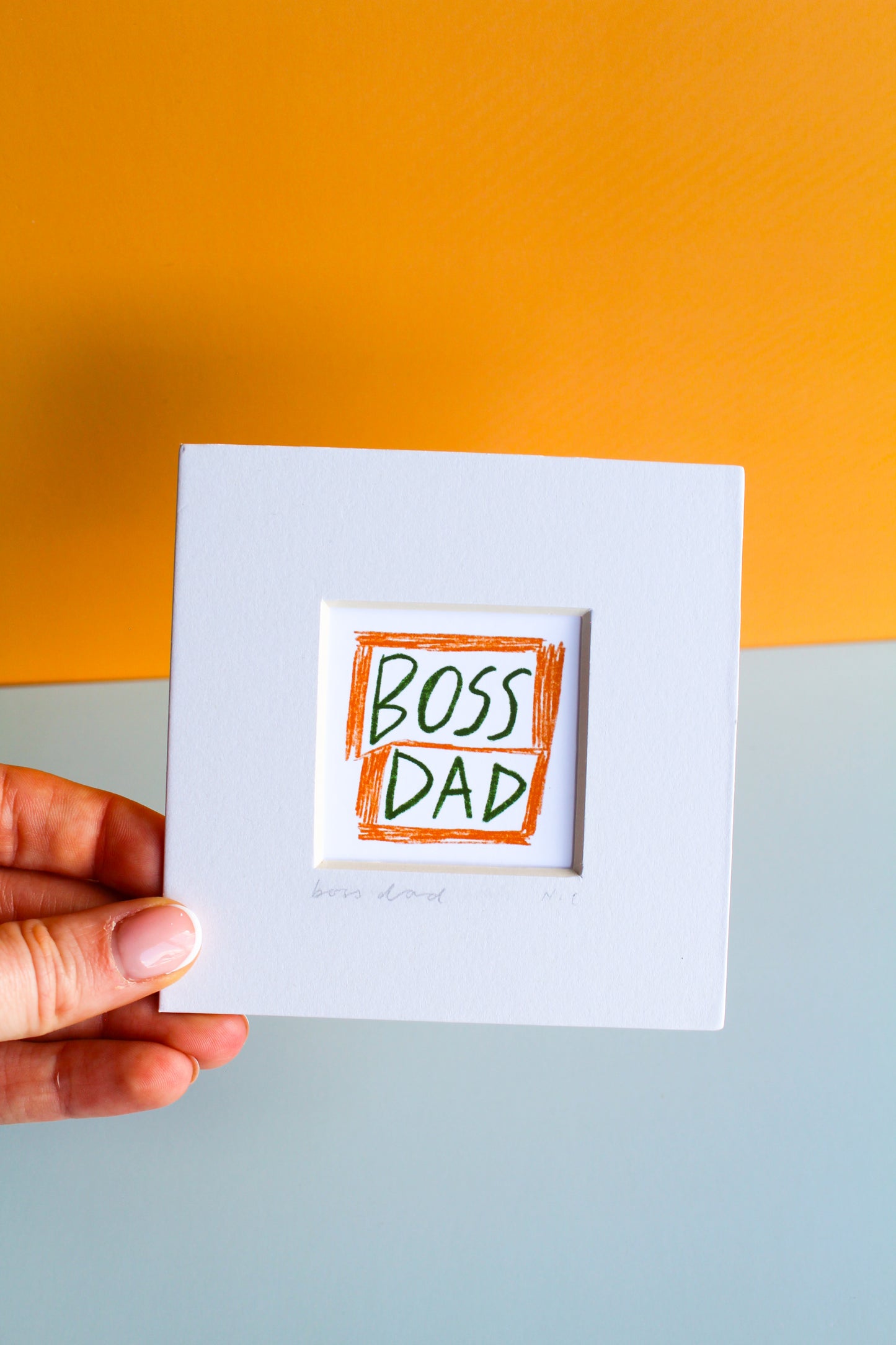 Boss Dad Mini Art Print