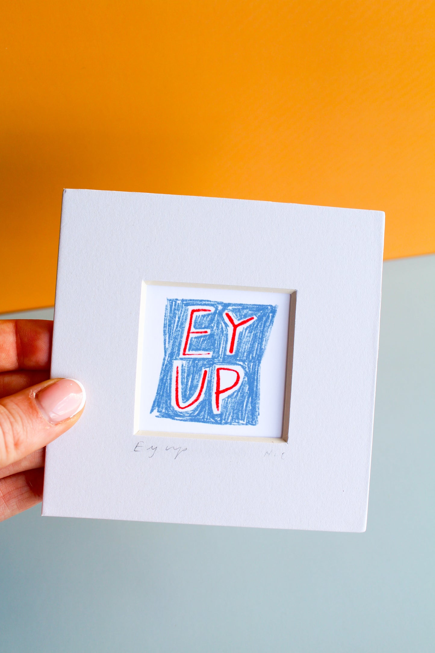 Ey Up Mini Art Print