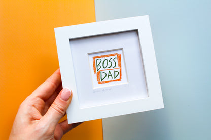 Boss Dad Mini Art Print