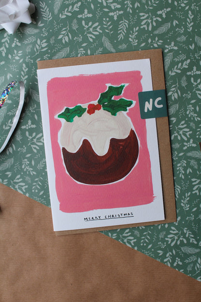 Christmas Pudding Christmas Card