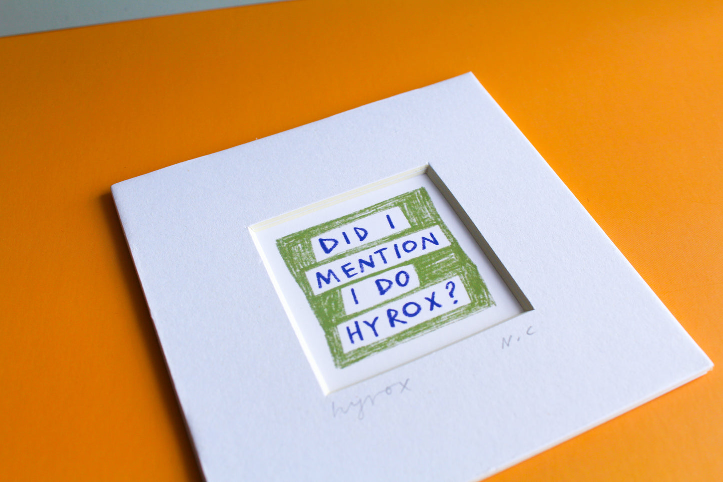 Hyrox Mini Art Print