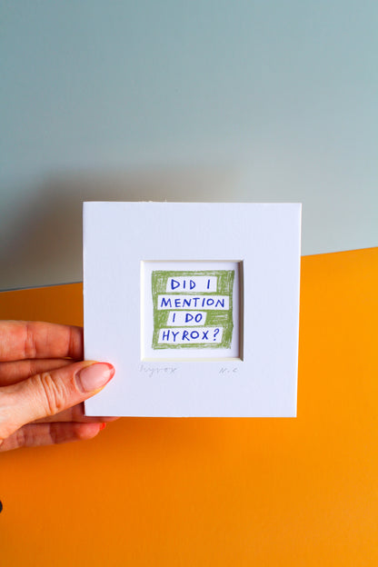 Hyrox Mini Art Print