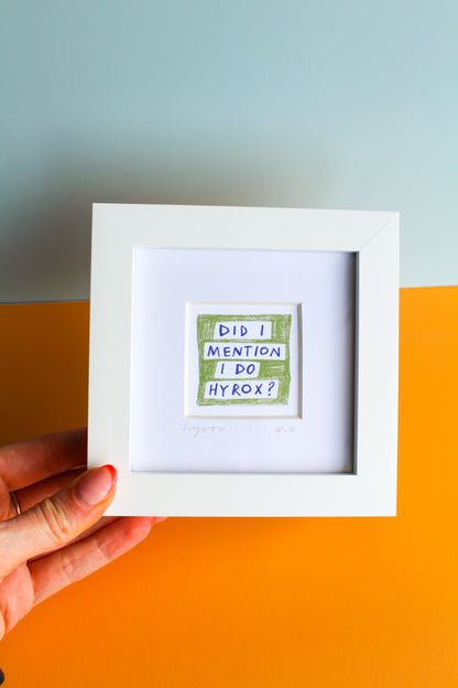 Hyrox Mini Art Print
