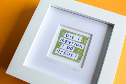Hyrox Mini Art Print