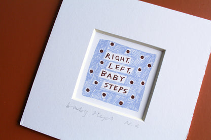 Baby Steps Olivia Dean Inspired Mini Art Print