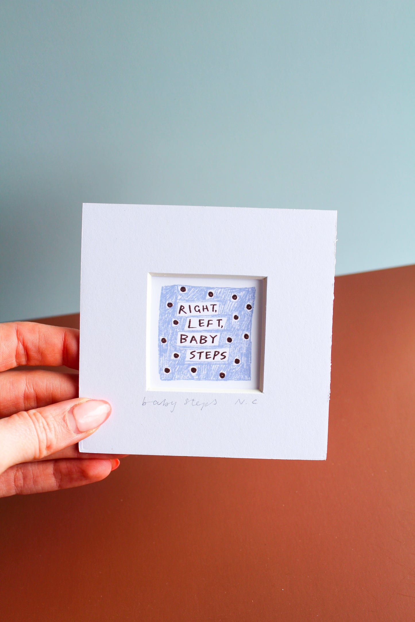 Baby Steps Olivia Dean Inspired Mini Art Print