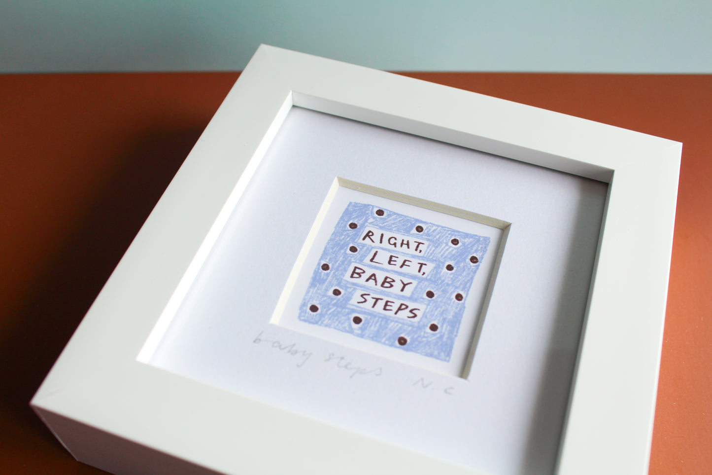 Baby Steps Olivia Dean Inspired Mini Art Print