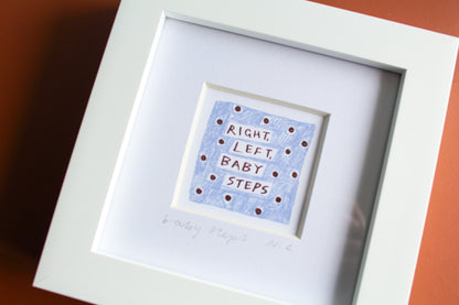 Baby Steps Olivia Dean Inspired Mini Art Print
