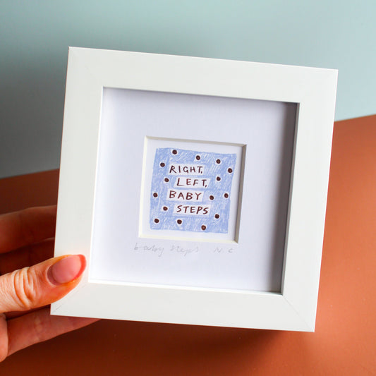 Baby Steps Olivia Dean Inspired Mini Art Print
