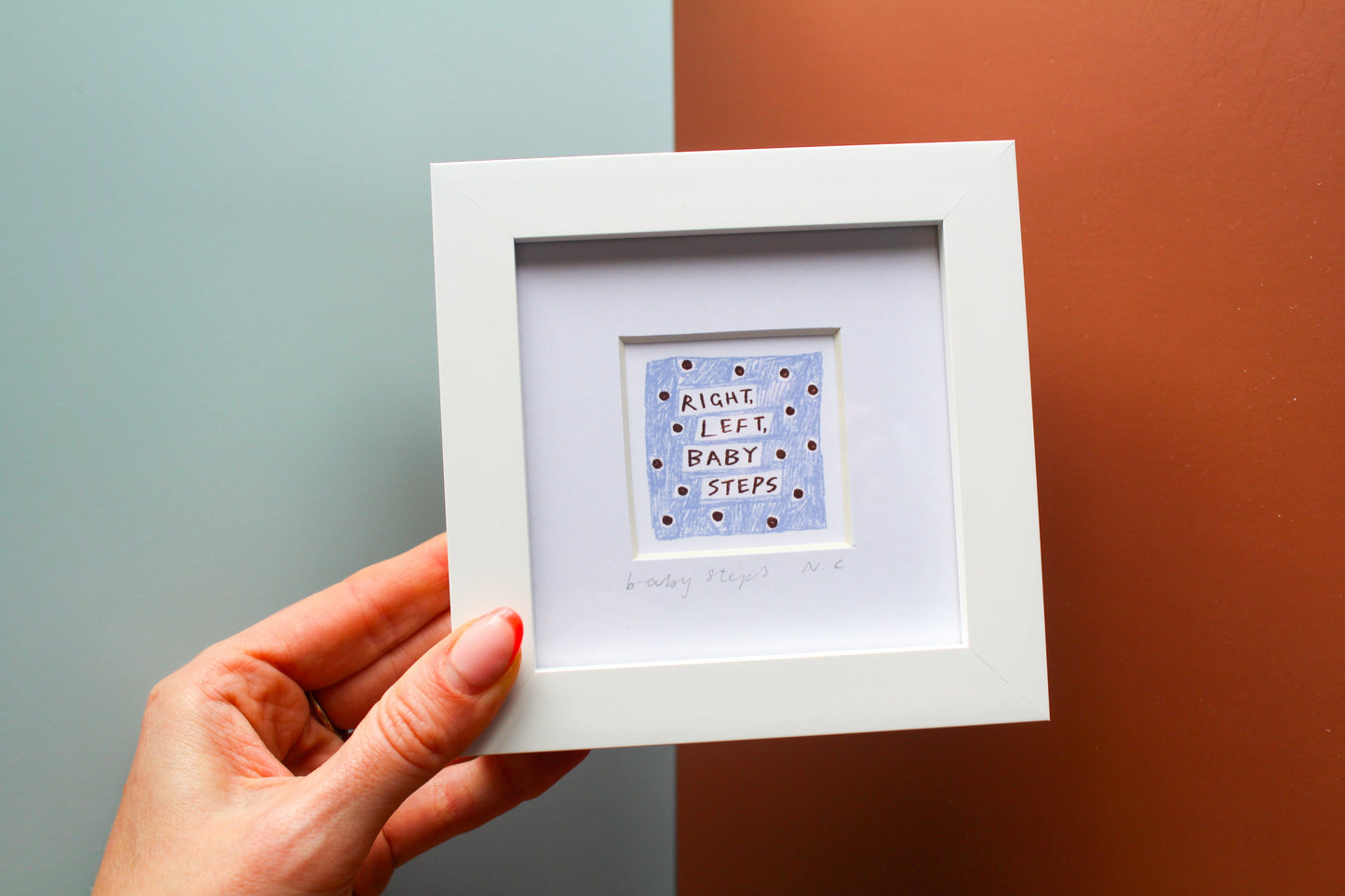 Baby Steps Olivia Dean Inspired Mini Art Print