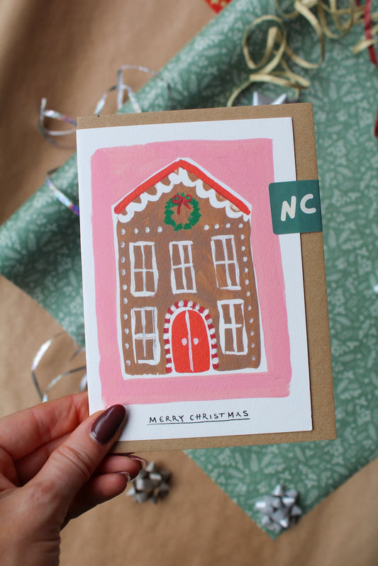 Gingerbread House Christmas Card