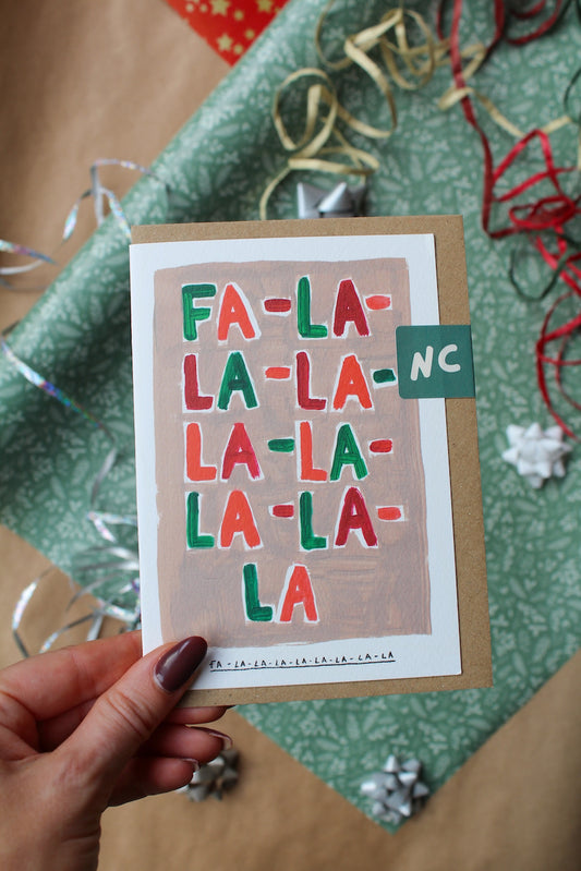 Fa-La-La Christmas Card