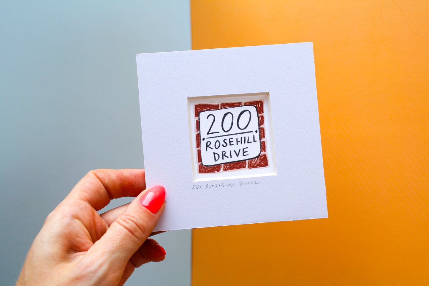 Personalised New Home Mini Art Print