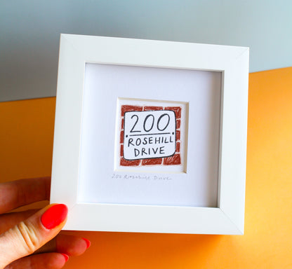 Personalised New Home Mini Art Print