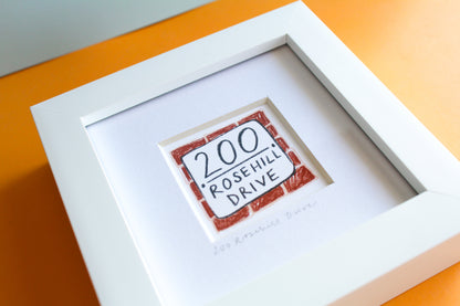 Personalised New Home Mini Art Print