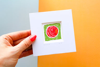 Cricket Ball Mini Art Print
