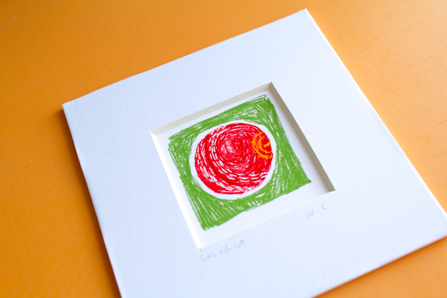 Cricket Ball Mini Art Print