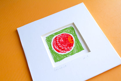 Cricket Ball Mini Art Print