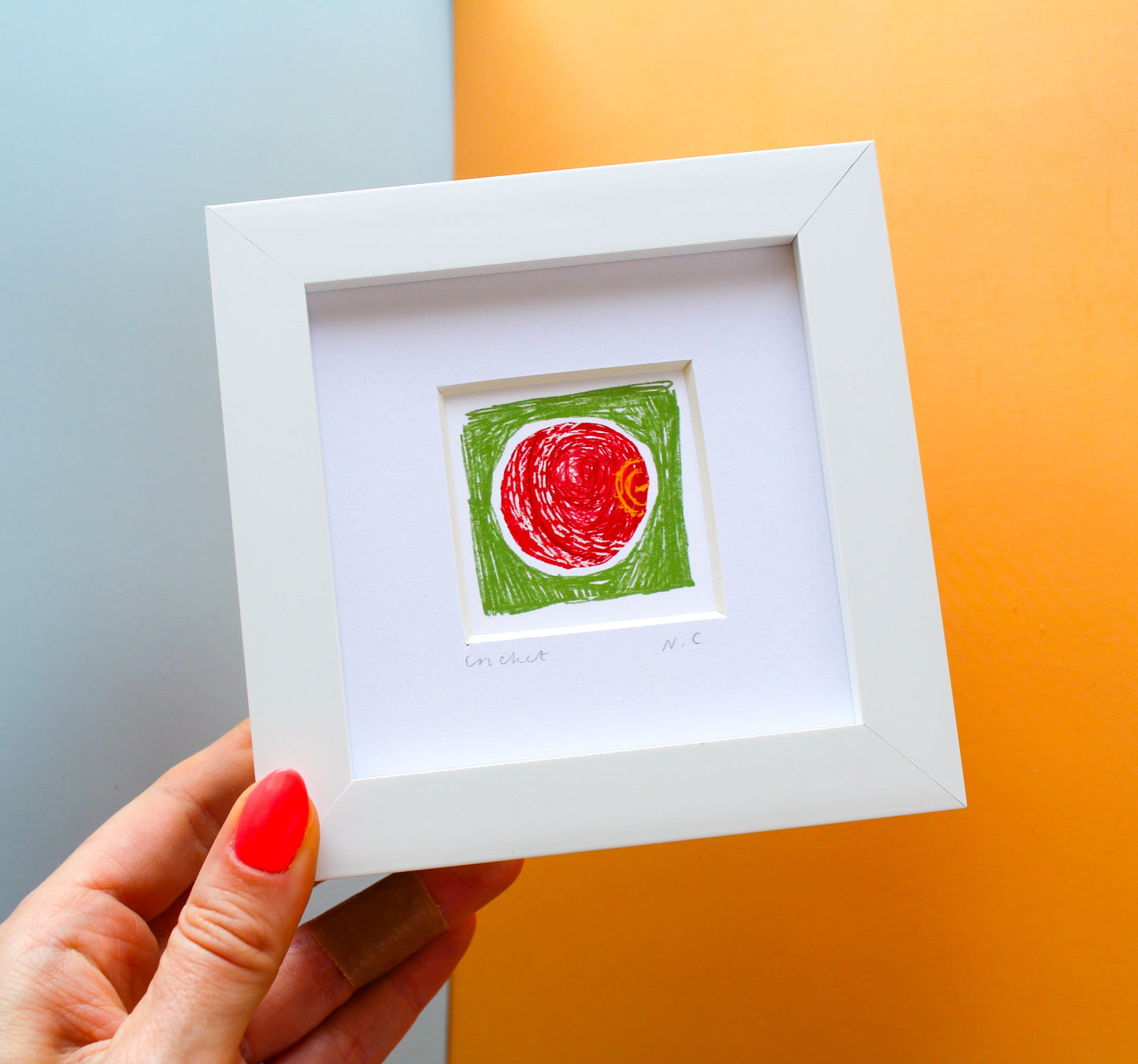 Cricket Ball Mini Art Print