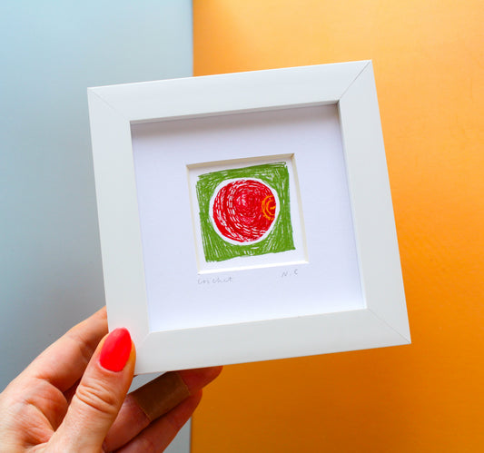 Cricket Ball Mini Art Print