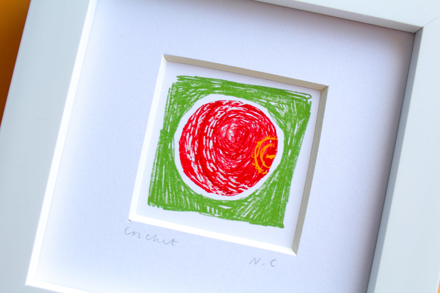 Cricket Ball Mini Art Print