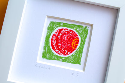 Cricket Ball Mini Art Print