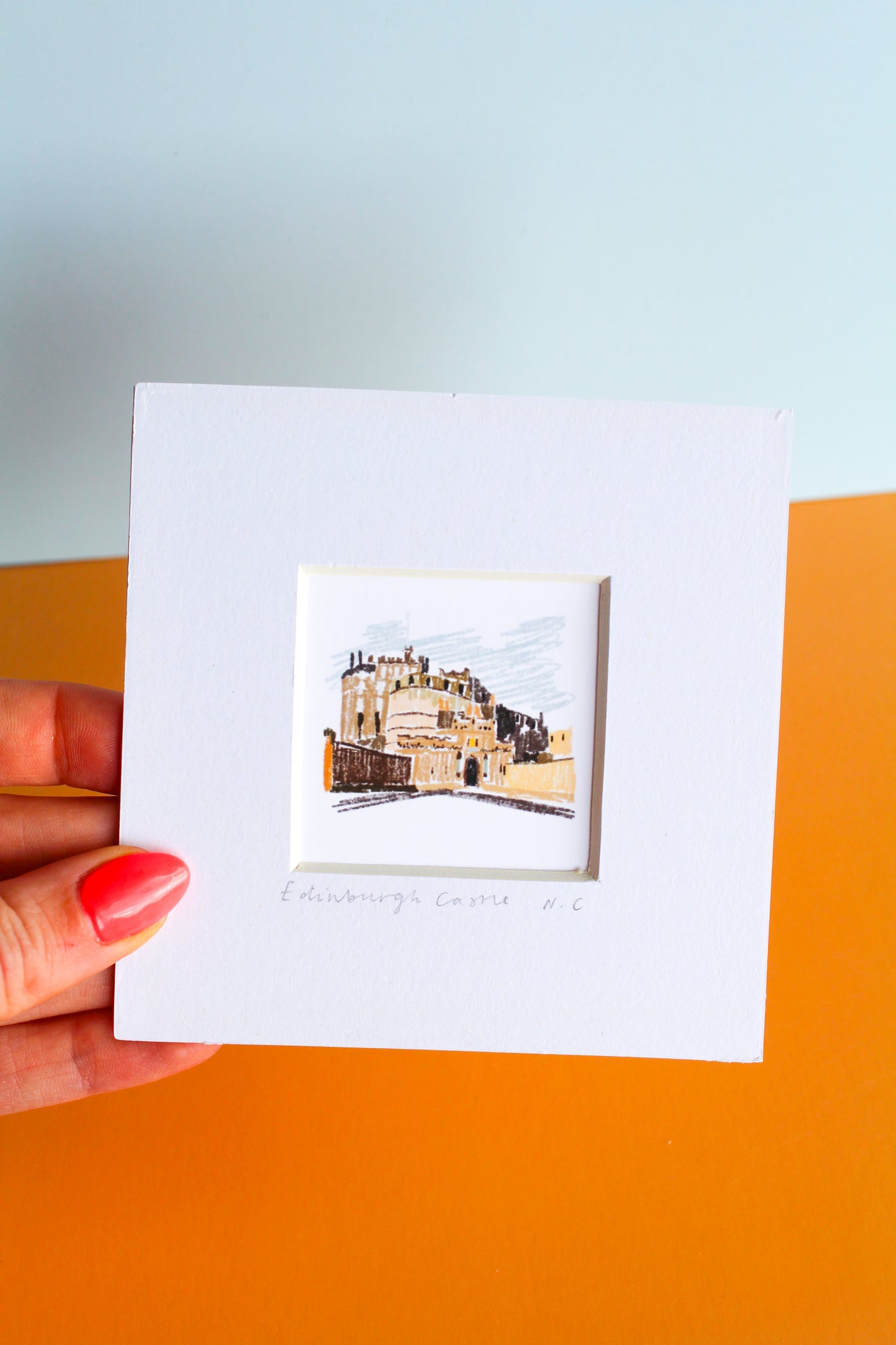 Edinburgh Castle Mini Art Print